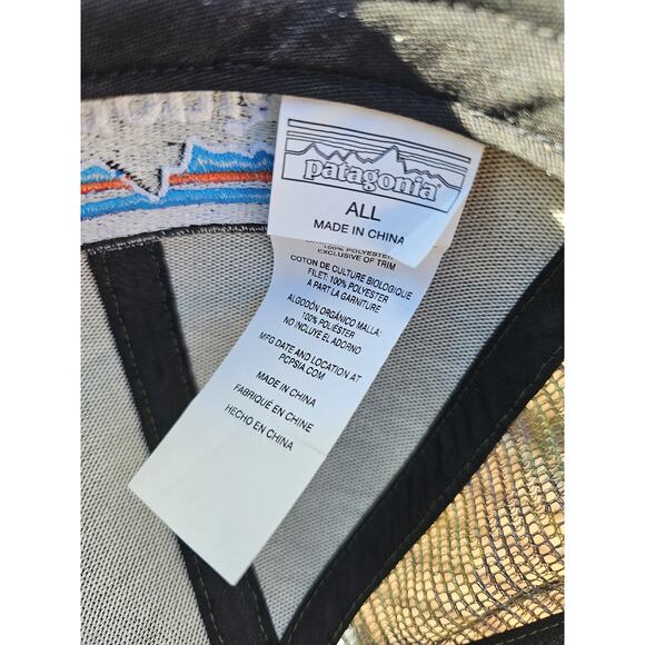 Patagonia Camo Trucker Hat Green SnapBack Men’s Cap Mesh - Picture 7 of 7